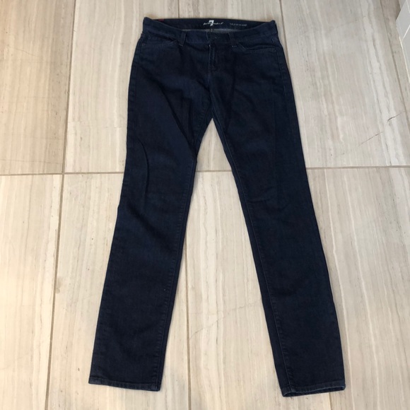 7 for all mankind dark wash Roxanne - Picture 4 of 7